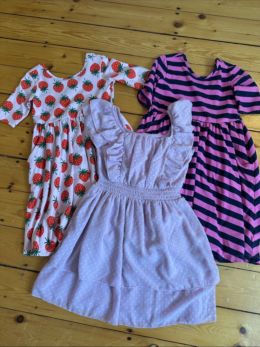 Girls' Size 8 Dress Bundle Lot Hanna Andersson and Cat & Jack